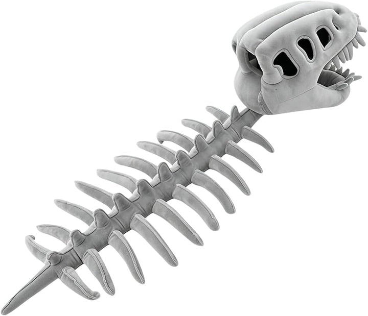 Dinosaurier Skelett Kostüm, Spinosaurus Plüsch Dino Outfit Grau – 100 Cm, Grau – 100 Cm