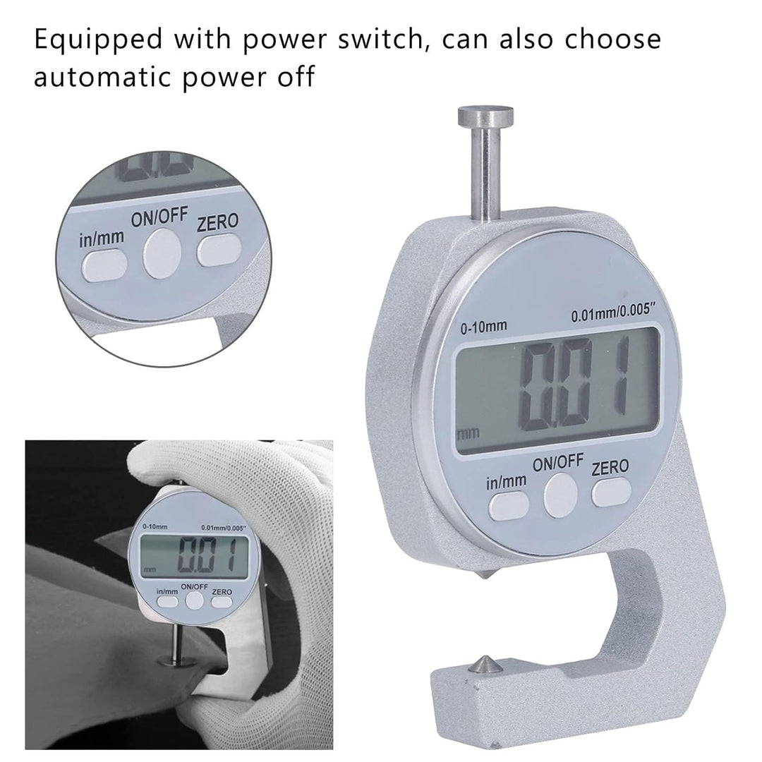 LiebeWH Digitales Dickenmessgerät 0-10 Mm Messbereich Elektronischer Mini-Messschieber Dickenmesser