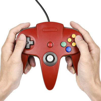 miadore 2X N64-Controller, klassischer kabelgebundener Gamecontroller für die Nintendo N64-Konsole (