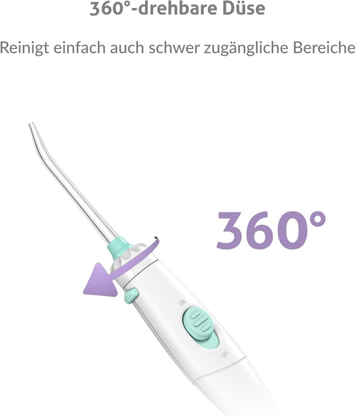 TrueLife AquaFloss Station Munddusche elektrisch für eine perfekte Zahnhygiene, 600 ml Wassertank, Z