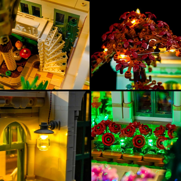 BrickBling Fernbedienung Led Licht Set für Lego 21353 The Botanical Garden (Nicht Lego), Dekorations