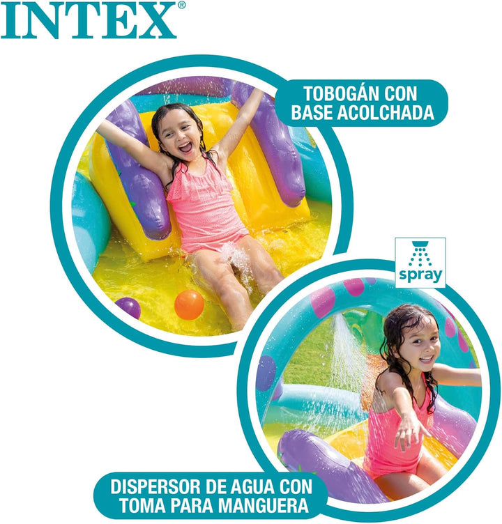 Intex Dinoland Play Center Aufblasbares Wasserspielzentrum, verschiedene Modelle (mit und ohne Vulka
