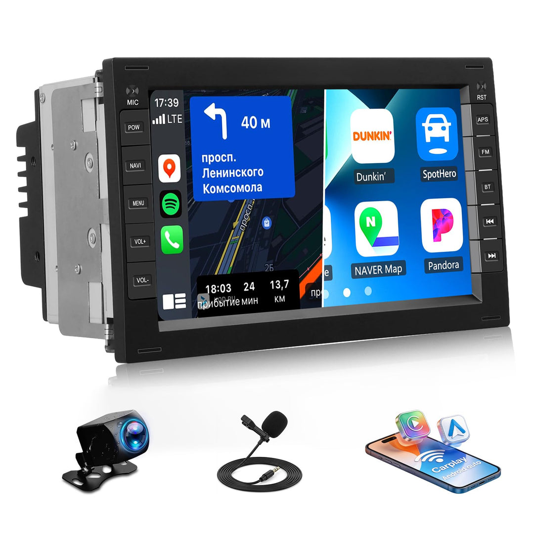 CAMECHO 2+64G 7 Zoll Android 13 Radio für VW Golf 4 Polo Sharan Jetta MK4 mit Wireless Carplay Andro