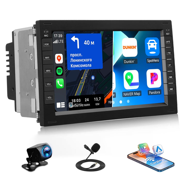 CAMECHO 2+64G 7 Zoll Android 13 Radio für VW Golf 4 Polo Sharan Jetta MK4 mit Wireless Carplay Andro