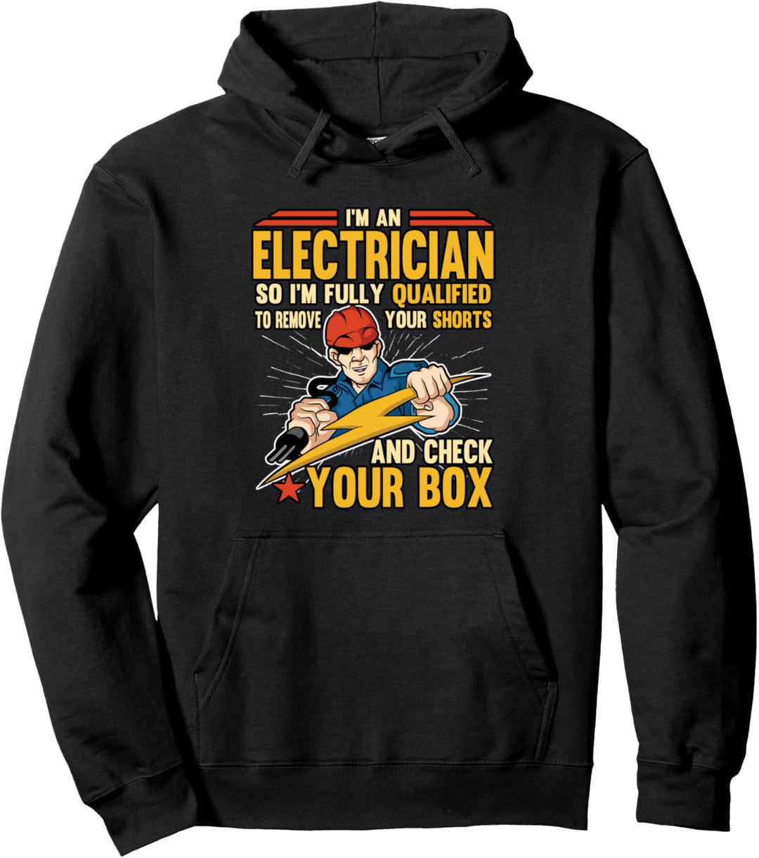 Funny I'm An Electrician Elektrokabel-Installateur Pullover Hoodie