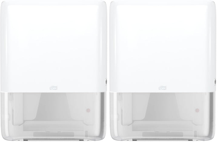 Tork PeakServe Mini-Spender für Endlos Papierhandtücher in Weiss H5 Hohe Kapazität Elevation-Design