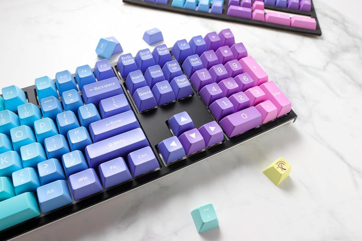 Ducky Keycaps de Layout Double-Shot - ABS Keycaps Set - Tastenkappen für Mechanische Tastatur Cherry