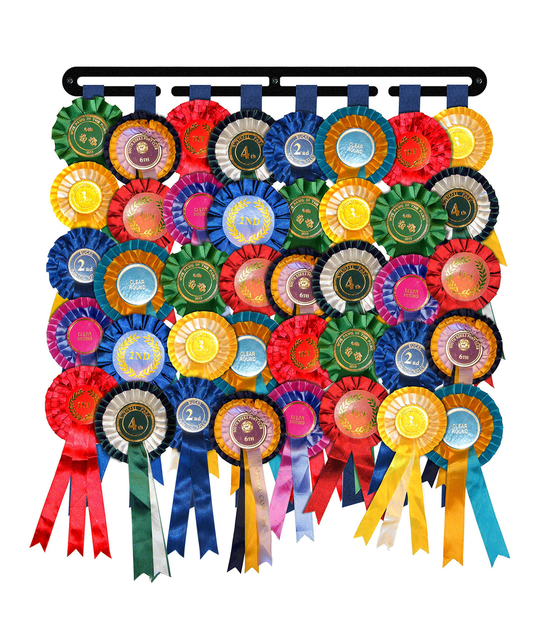 The Medal Hanger Shop Rosettenaufhänger, Wanddekoration, hergestellt in Grossbritannien, Schwarz