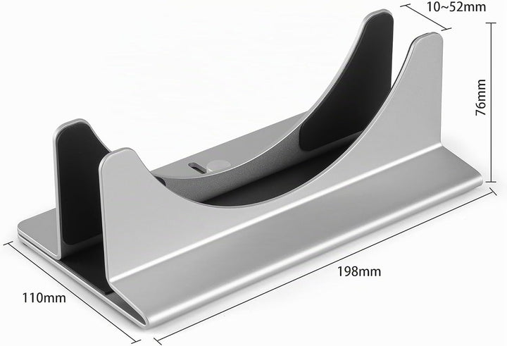 Psitek Mac Mini Ständer Aluminium Vertikaler Halterung Schreibtischhalterung, Kompatibel mit Laptop