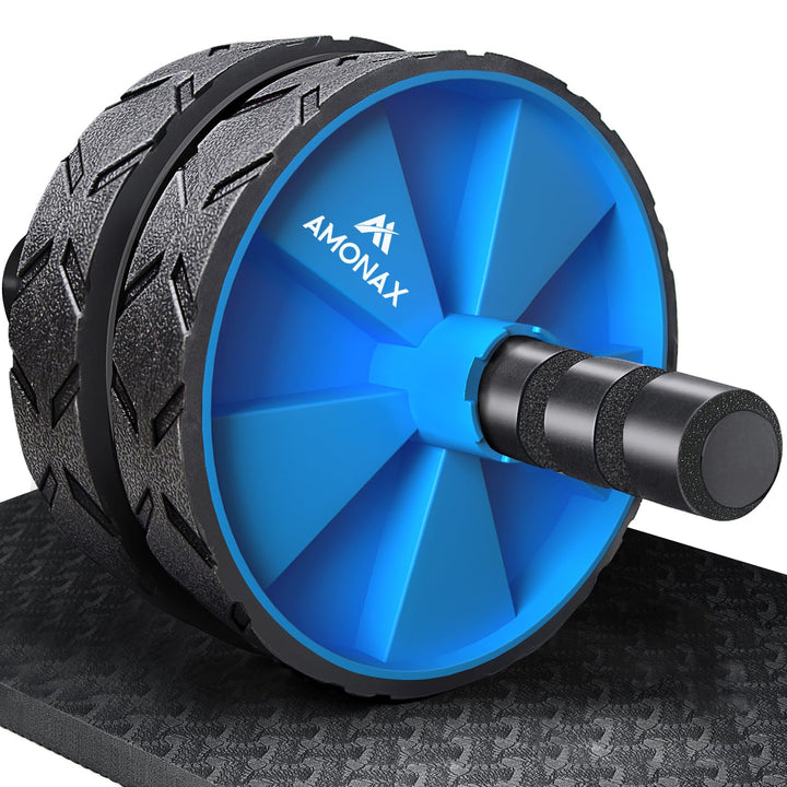 Amonax Bauchroller, bauchtrainer ab roller, bauchmuskeltrainer ab wheel set, mit Rutschfester, inkl.