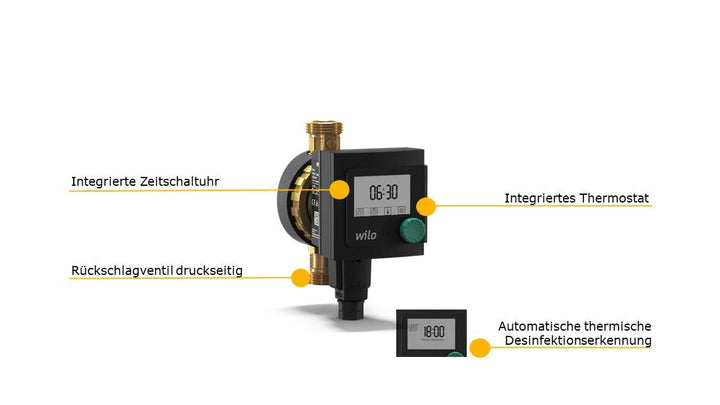 Wilo Star-Z Nova T Star-Z Nova T Hocheffizienz Trinkwasserzirkulationspumpe, Nassläufer, Länge 138mm