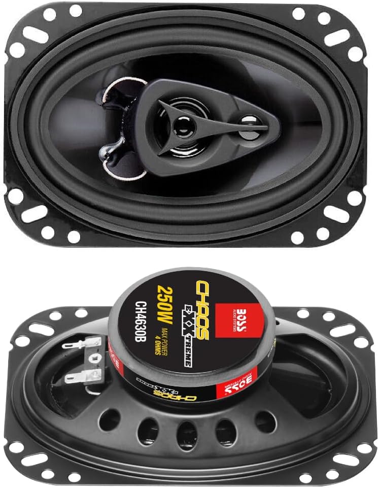 KIT Set FÜR BOSS Audio Systems CH4630B 2 Triaxial-Lautsprecher, 4 x 6 10 x 15 cm 100 x 150 mm, 125 W