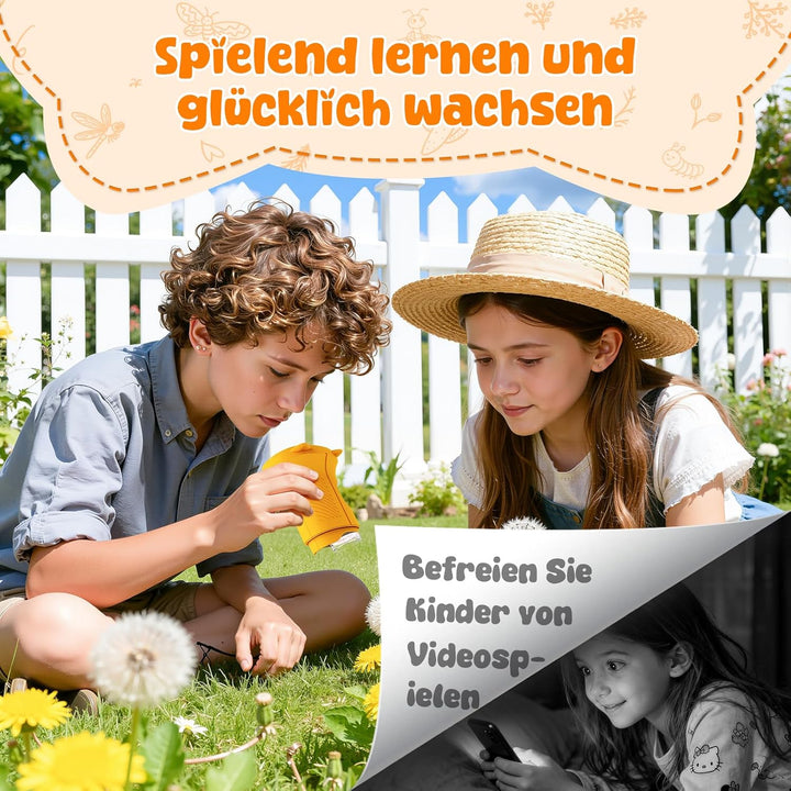 Mikroskop für Kinder, 1000X&2.4" HD Bildschirm Digitales Mikroskop für Kinder Spielzeug ab 3 4 5 6 7