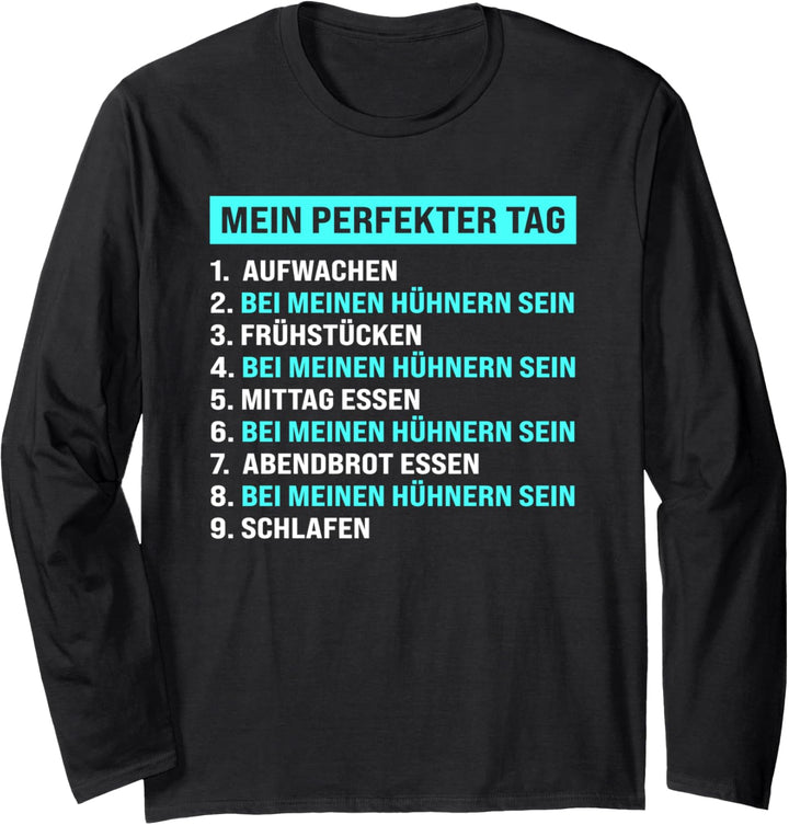 Bei meinen Hühnern sein Hühner Huhn Langarmshirt
