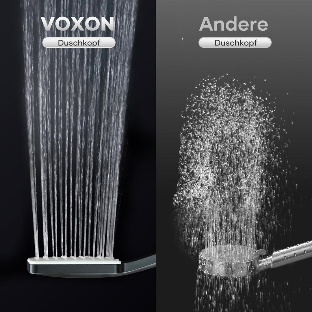 VOXON Duschkopf Regendusche, Handbrause Duschbrause Gross, Duschkopf Wassersparend Hochdruck, Einhan