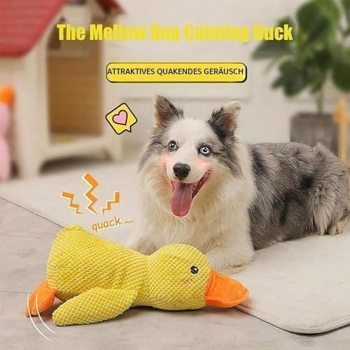 Ente Hundespielzeug,38x45cm Quack-Quack Duck Hundespielzeug,Anti Stress Ente Für Hunde,Dog Beruhigen