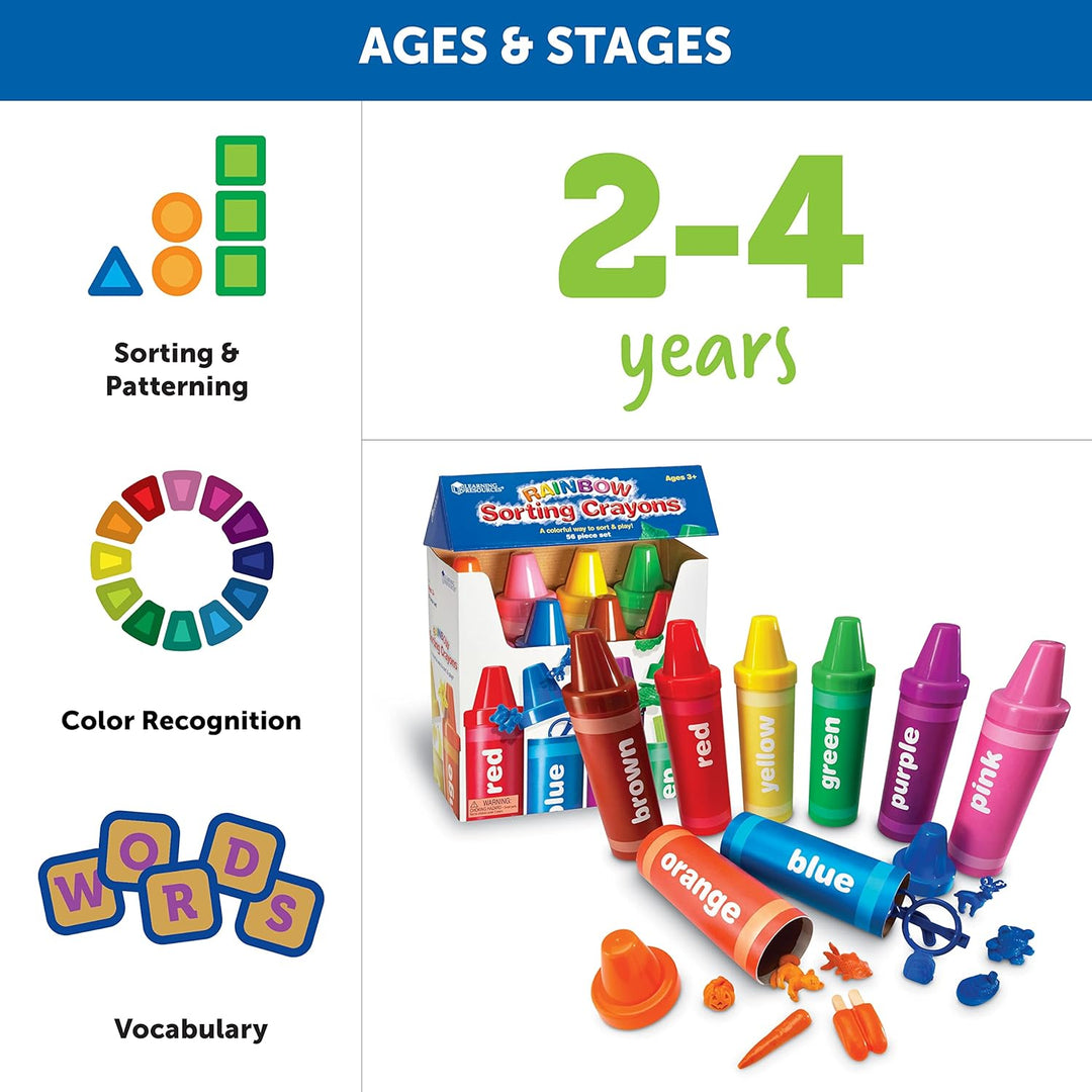 Learning Resources Sortierstifte in Regenbogenfarben Buntstifte, Buntstifte