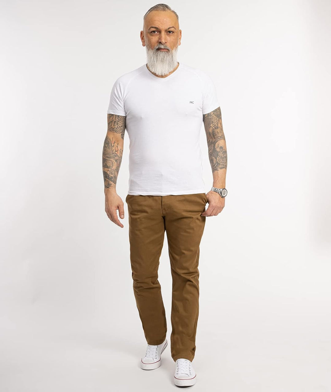 Indumentum Chino Hose Basic Regular Fit IR-506 29W / 30L Braun, 29W / 30L Braun