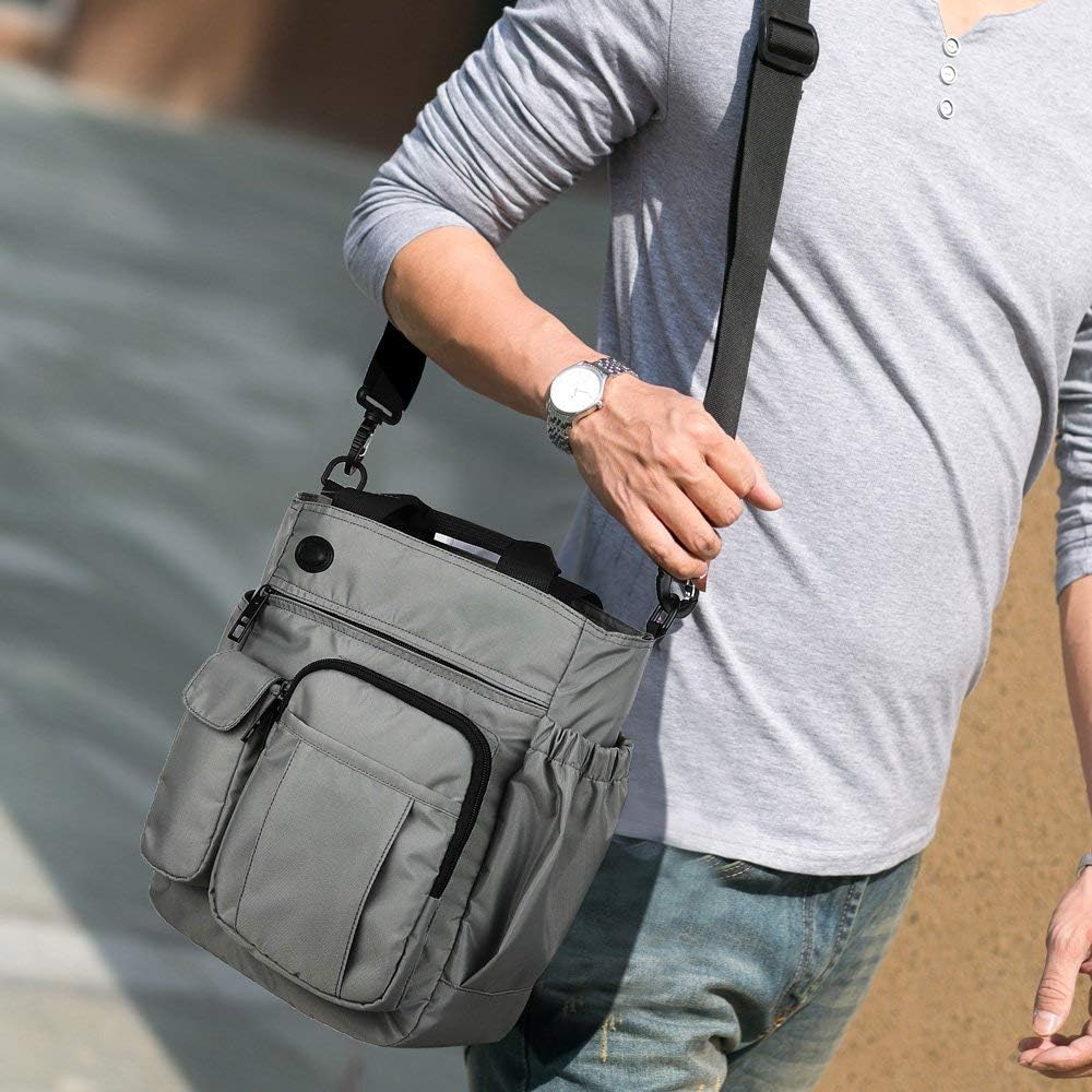 Crossbody Messenger Bag Multifunktionale Umhängetasche Laptoptasche für Damen und Herren College Sch