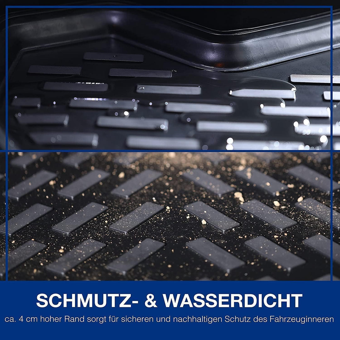 ELMASLINE 3D Gummimatten &amp; Kofferraumwanne Set für KIA XCEED ab 2018 (oberer Ladeboden) | Zubehör Fu