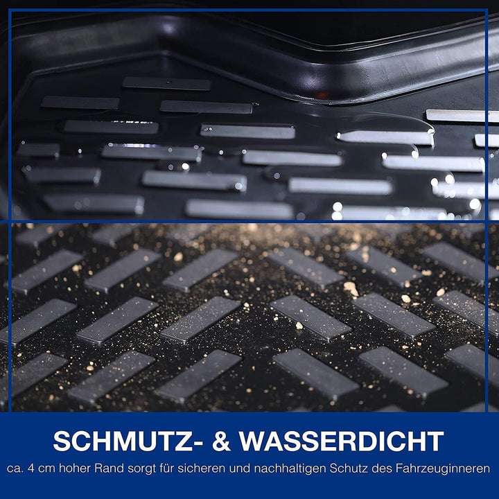 ELMASLINE 3D Gummimatten &amp; Kofferraumwanne Set für SEAT TARRACO 2019-2025 5-Sitzer (unterer Ladebode