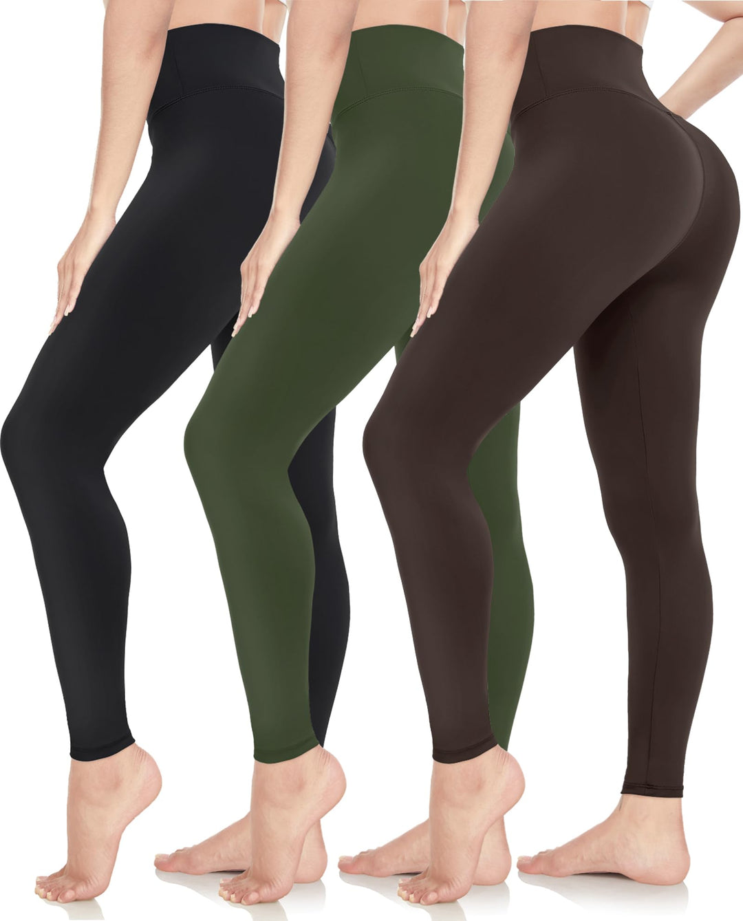 ACTINPUT Leggings Damen High Waist Leggins Blickdicht Schwarz Sportleggings Lang Elastische Yogahose