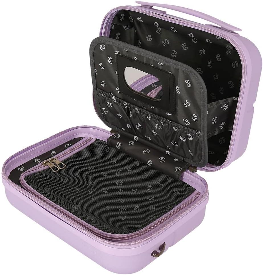 Pepe Jeans Accent ABS-Toilettenbeutel, Neceser Adaptable Con Bandolera Lila, Lila