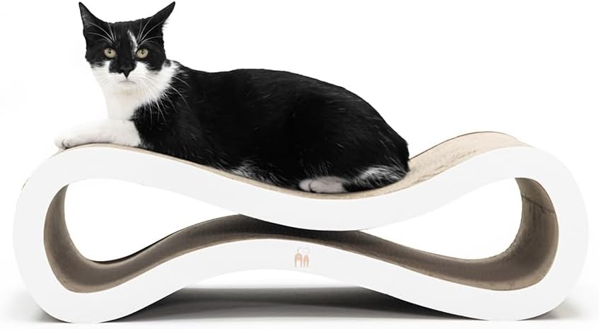 Petrebels Kratzpappe Simba 75, Katzen Kratzbrett aus sehr stabilem Karton, Kratzkarton 75 x 32 x 23