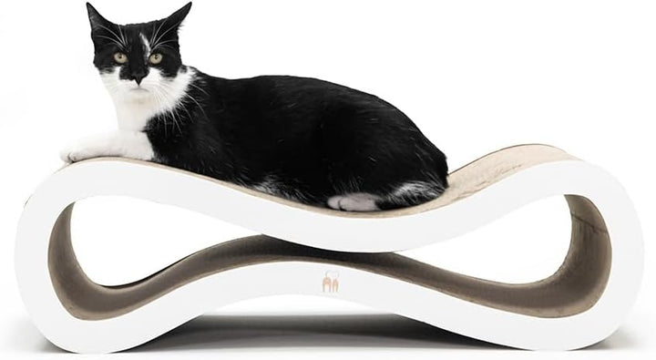 Petrebels Kratzpappe Simba 75, Katzen Kratzbrett aus sehr stabilem Karton, Kratzkarton 75 x 32 x 23