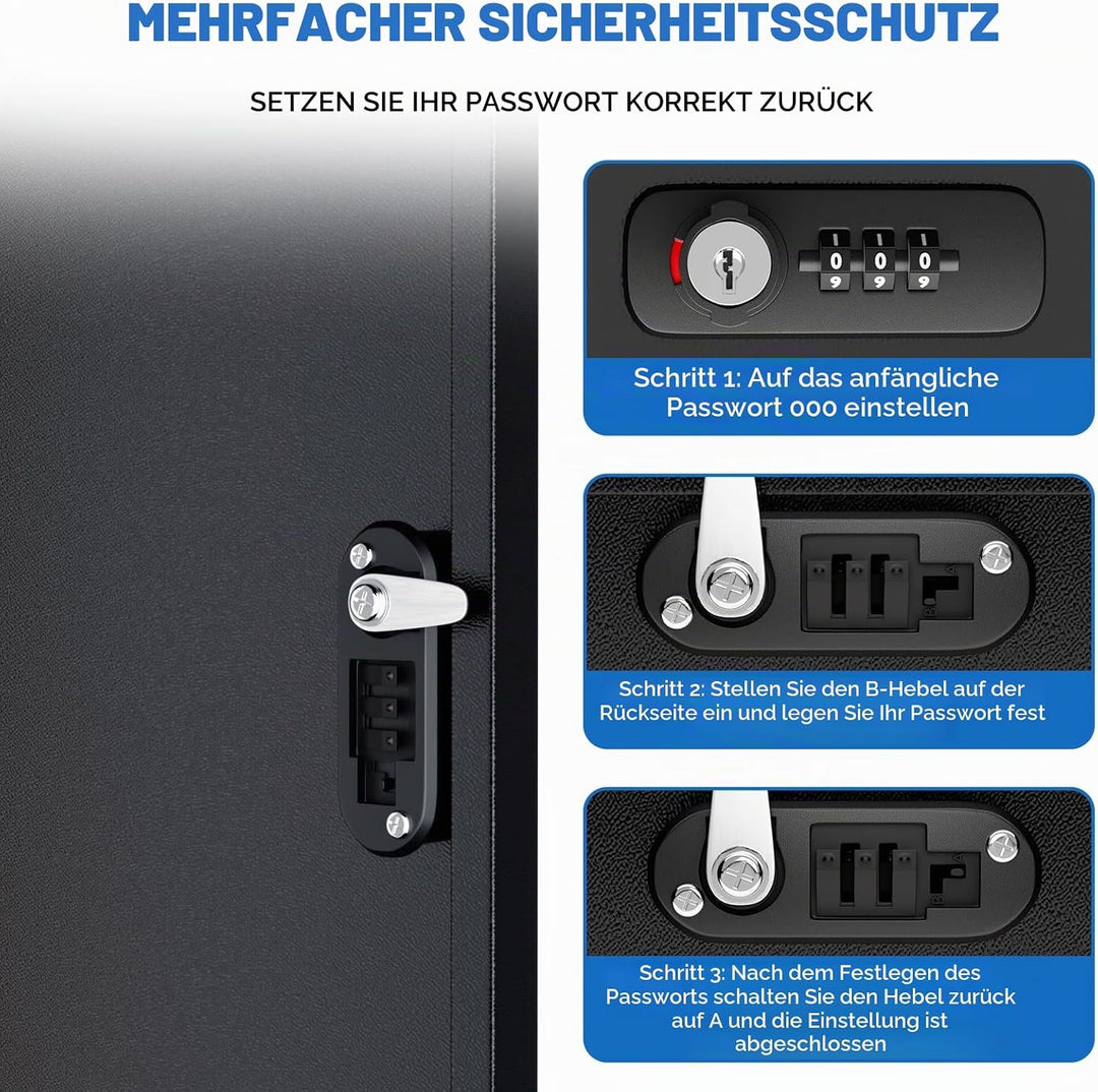 Briefkasten Paketbox für den Aussenbereich, extra grosse Paketboxen mit sicherer Lagerung, wasserdic