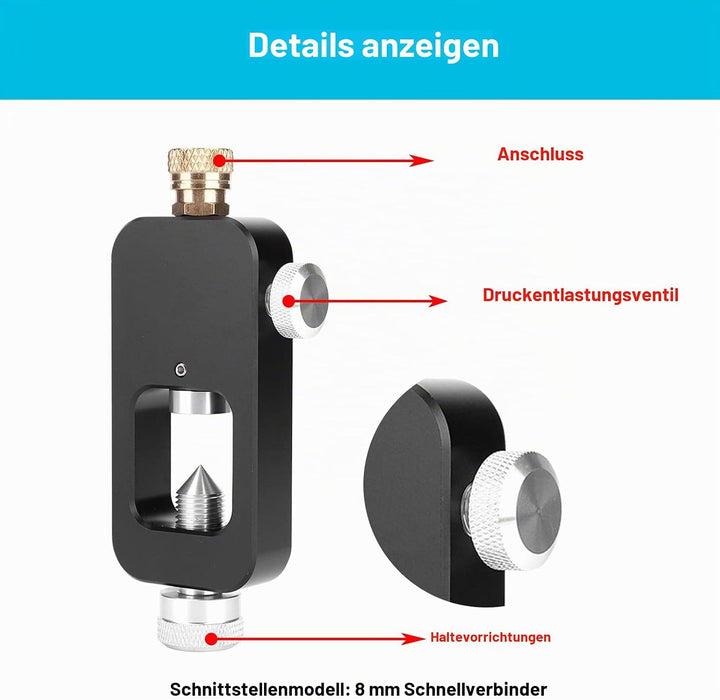 OUKENS Sauerstoffflaschen-Nachfülladapter, Tauchflaschen-Nachfülladapter Aluminiumlegierung Sauersto