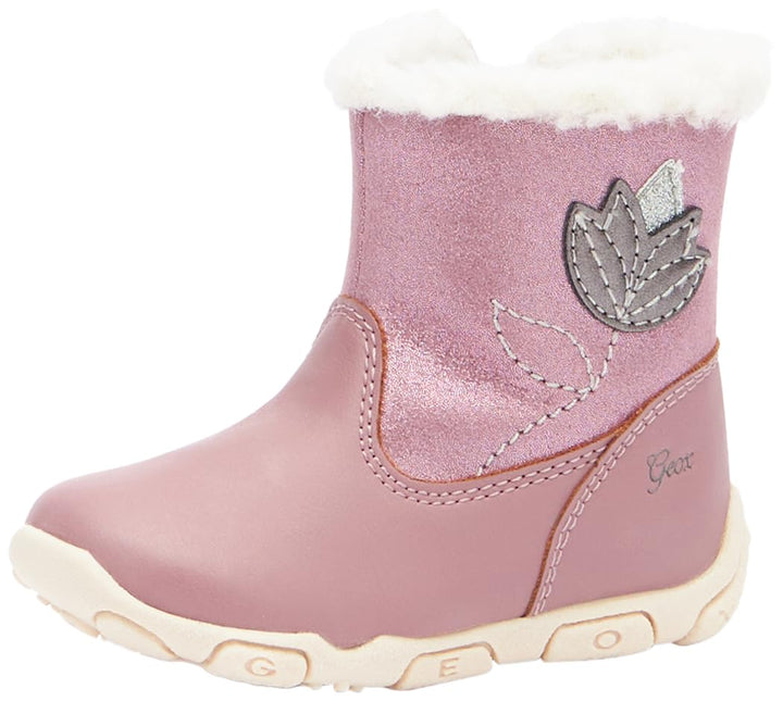 Geox Baby-Mädchen B Balu' Girl A Ankle Boot 20 EU Dk Rose, 20 EU Dk Rose