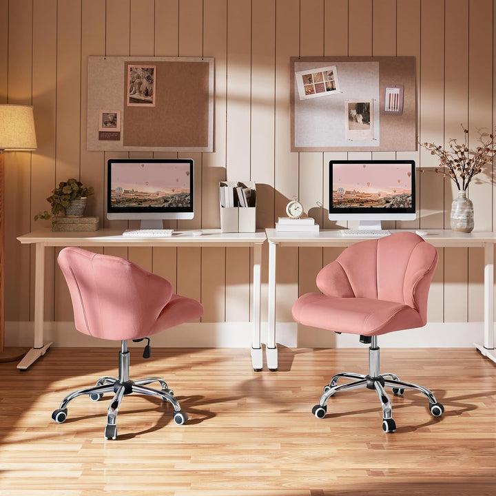 Yaheetech Bürostuhl Ergonomisch Schreibtischstuhl höhenverstellbar Drehstuhl, Bürosessel in Muschelf