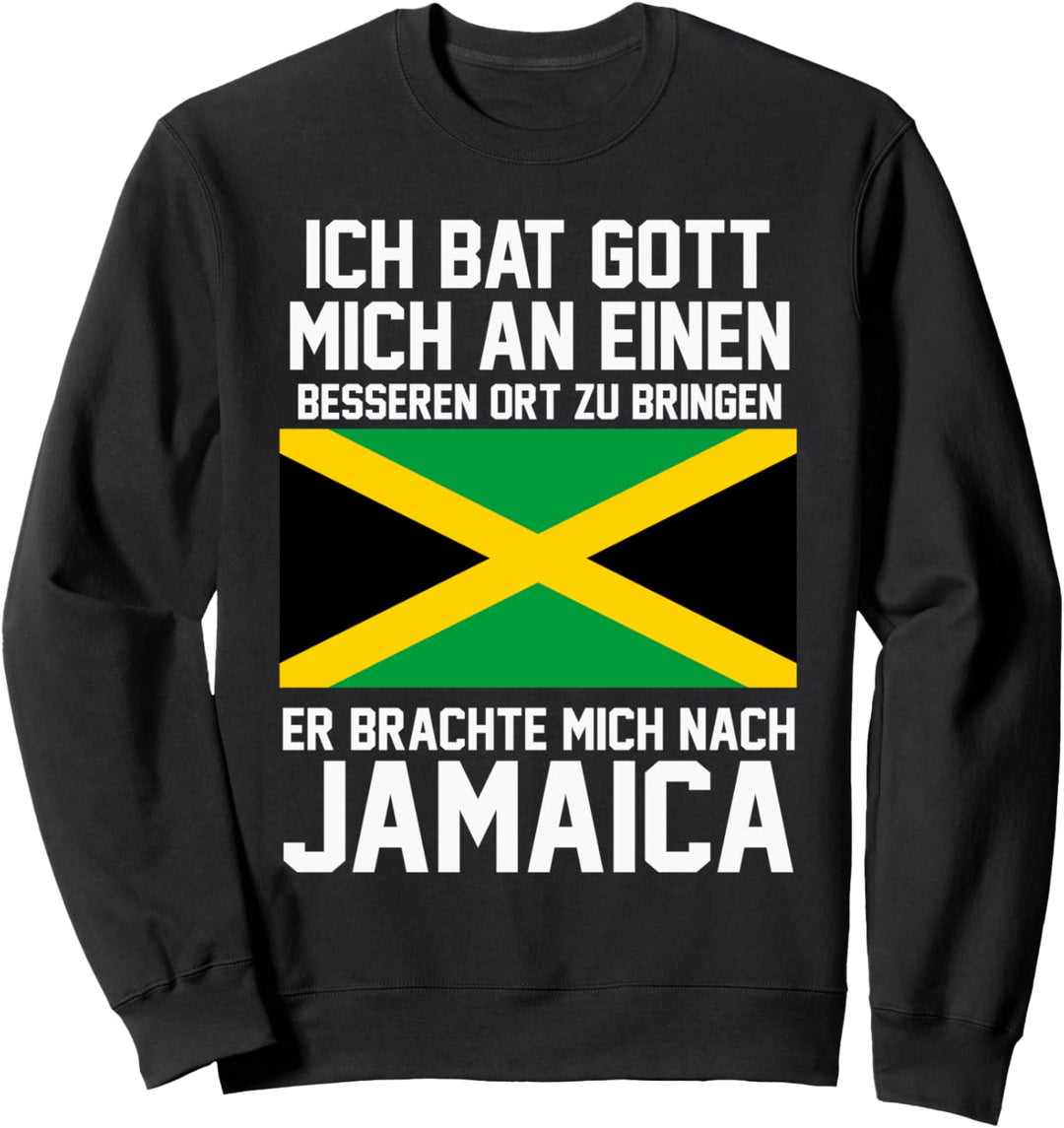 Jamaica Jamaikanische Flagge Reise Urlaub Lustiges Sweatshirt