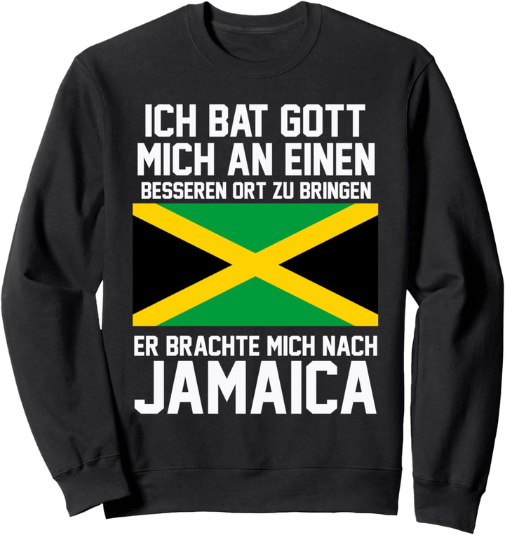 Jamaica Jamaikanische Flagge Reise Urlaub Lustiges Sweatshirt