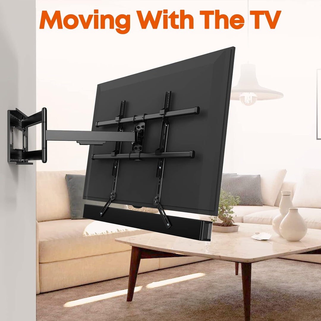 PUTORSEN Soundbar Halterung Universal für die Montage unter TV, für 23-65 Zoll TV, für die meisten S