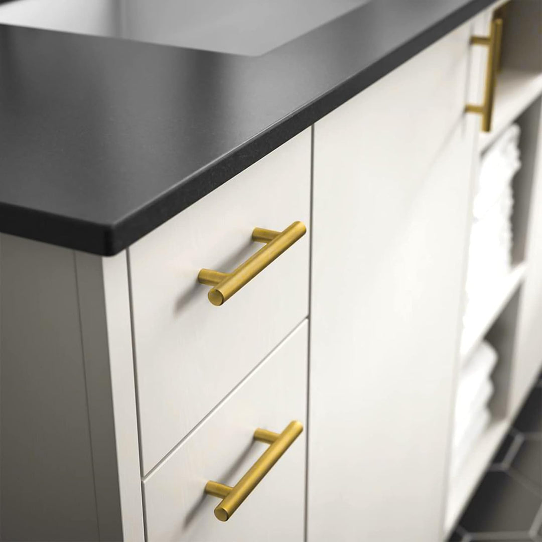 20 Stück LONTON Küchengriffe 160mm lochabstand Griffe für Küchenschränke Gold Möbelgriffe, Schrankgr