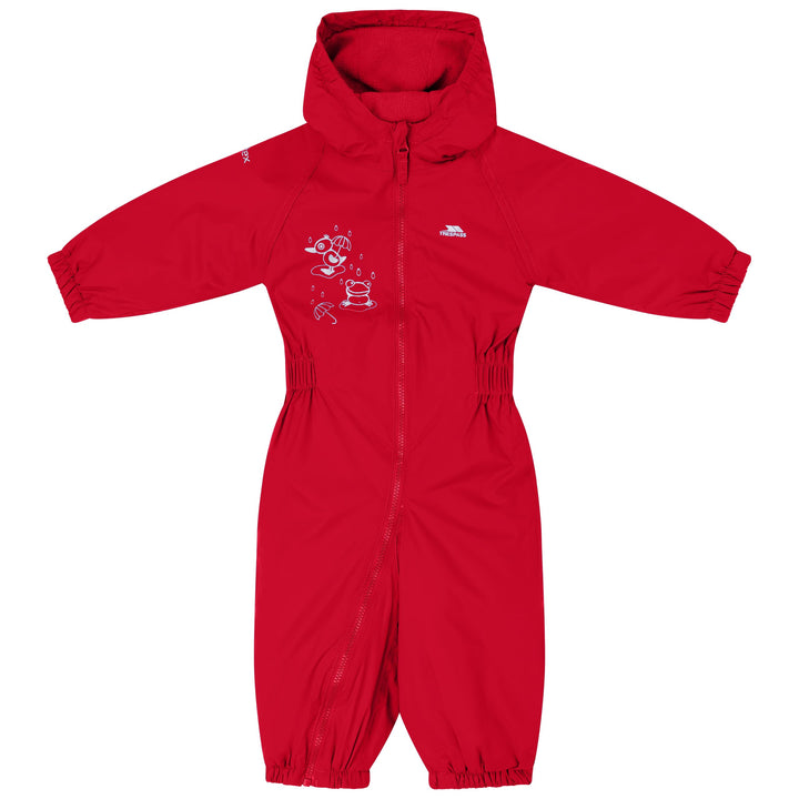 Trespass Unisex Baby Tropfenform Regenanzug 6-12 Monate signalrot, 6-12 Monate signalrot