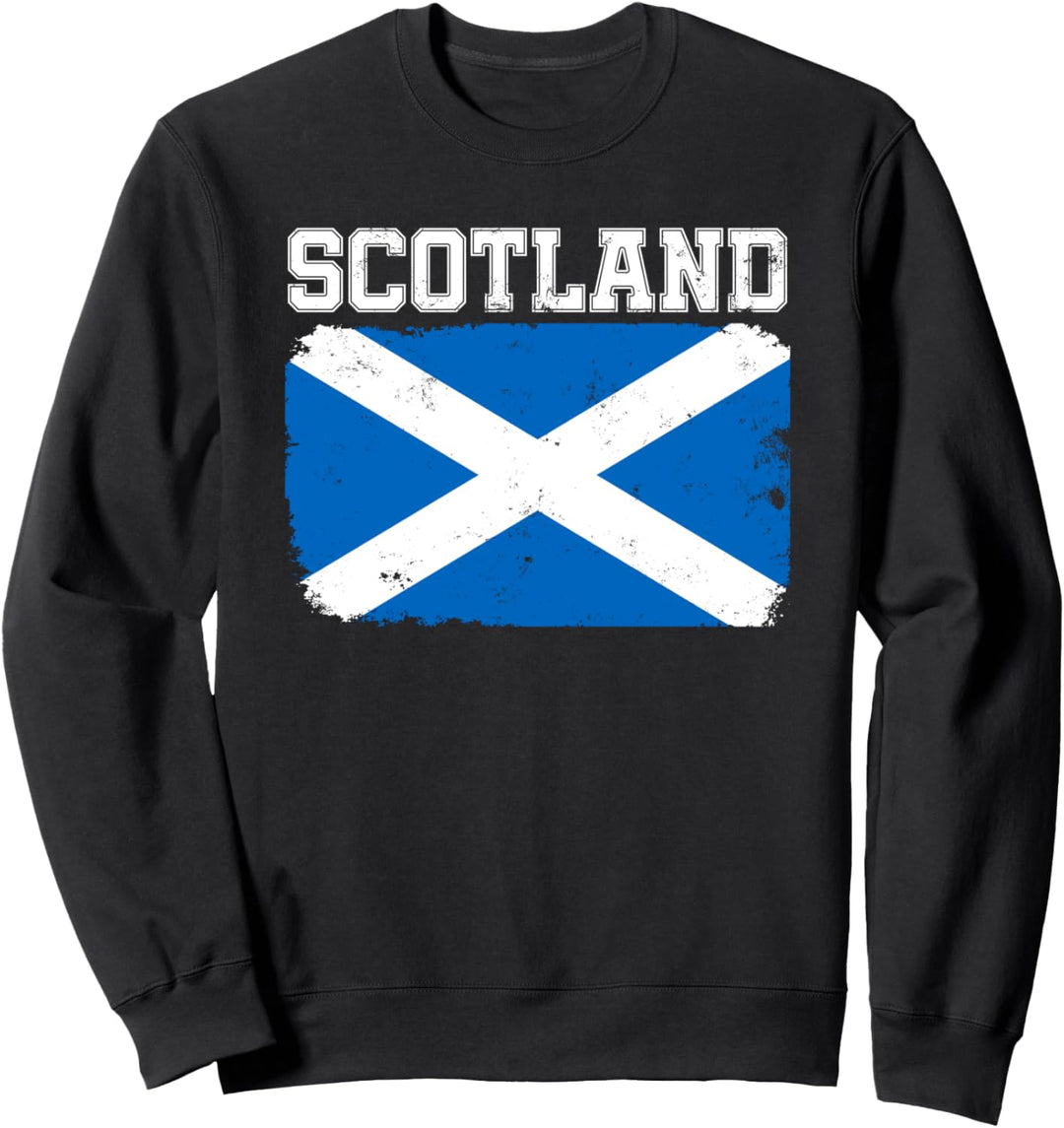 Schottland- und schottische Flagge, Used-Look, Souvenir-Idee Sweatshirt