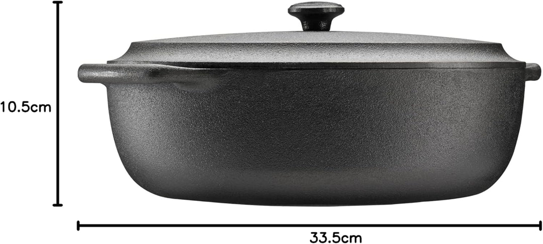SKEPPSHULT Gusseisendeckel, gusseisen, Black, 6 l, 6 l