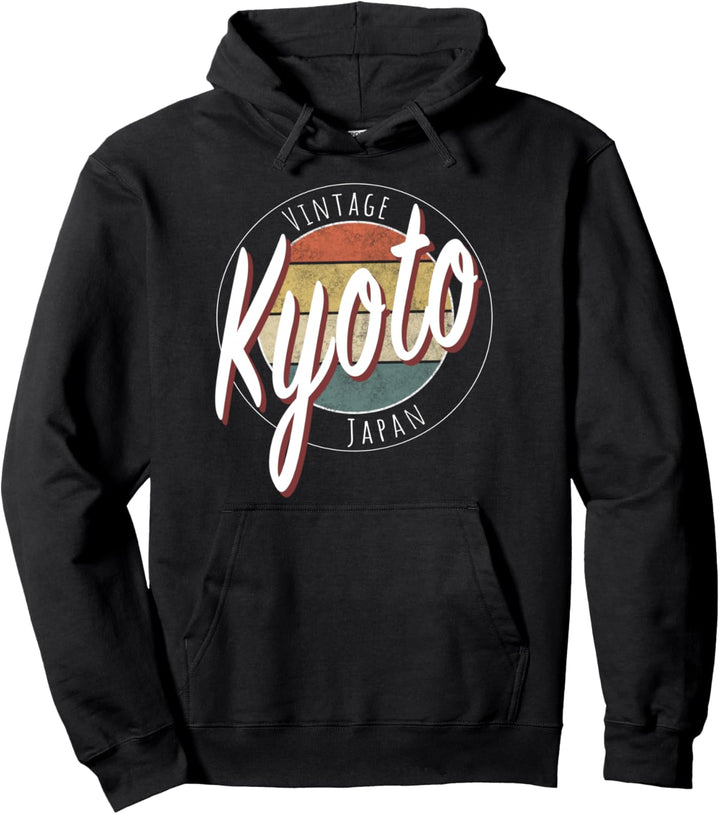 Vintage Kyoto Japan-Design Pullover Hoodie