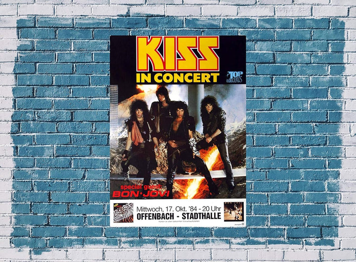KISS - Animalized, Frankfurt 1984 » Konzertplakat/Premium Poster | Live Konzert Veranstaltung | DIN