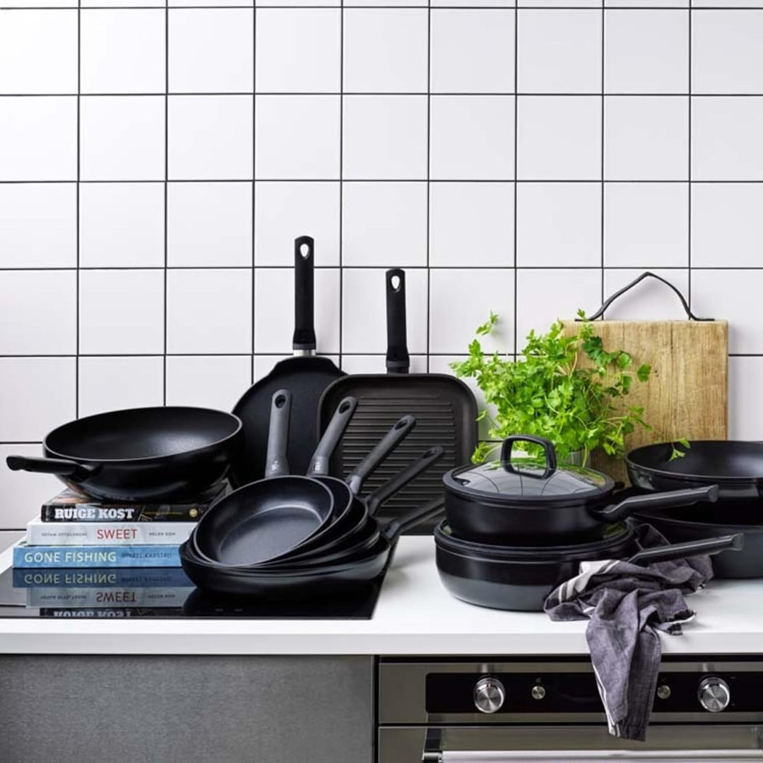 BK Easy Ceramic Keramische Antihaft-Schmortopfpfanne 24 cm/3,4 l mit Deckel, PFAS-frei, Induktion, B