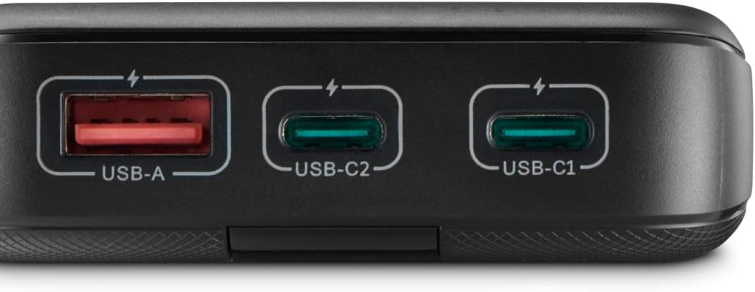 Hama Powerbank PD 10 10000mAh (externer Akku mit 2X USB C + 1x USB A, Power Pack Zertifiziert, Schne