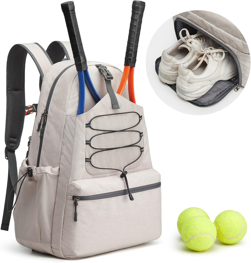 G4Free Tennistasche, Tennisrucksack für Damen und Herren, grosse Pickleball-Tasche, hält 4 Schläger