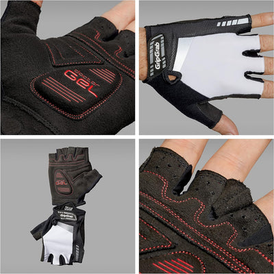 GripGrab SuperGel 6mm DoctorGel Polsterung Kurzfinger Fahrradhandschuhe Dämpfende Fingerlose Sommer