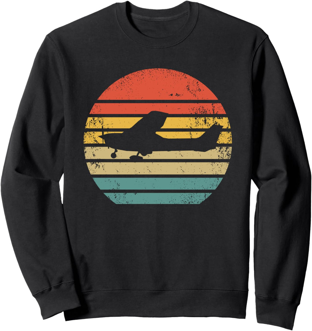 Retro Flugzeugführer Luftfahrt - Vintage Flugzeug Pilot Sweatshirt