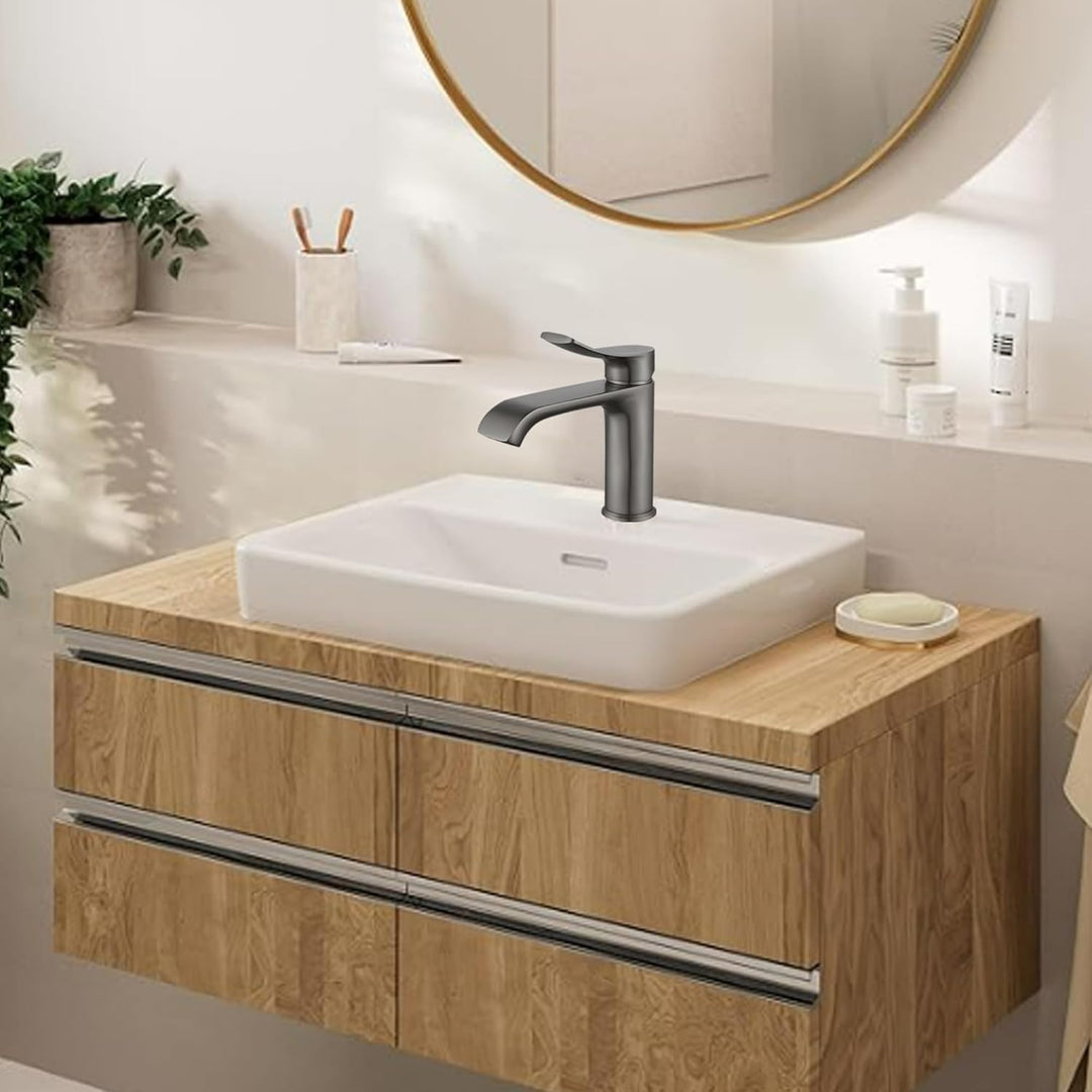 BELZ Wasserhahn Bad, Einhebel Waschtischarmatur, Waschbecken Armaturen, Armatur Badezimmer, Mischbat