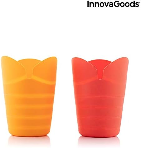 InnovaGoods Popcorn-Bereiter, faltbar, Silikon, Mehrfarbig,
