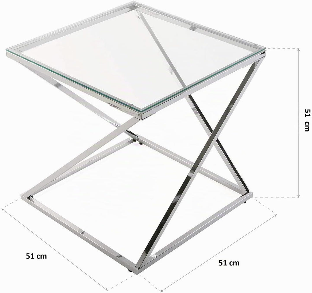 Versa Trento Beistelltisch für das Wohnzimmer, Schlafzimmer oder die Küche. Moderner, niedriger Tisc